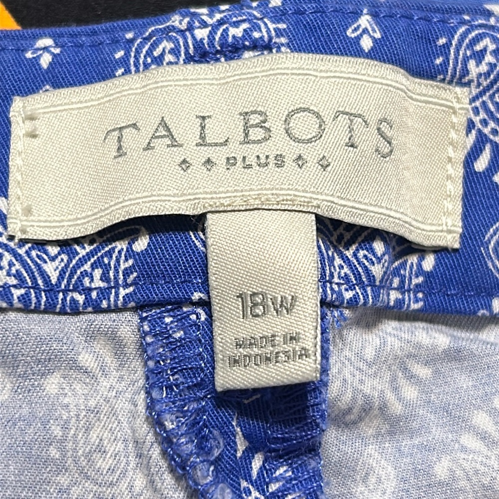 18w Talbots cropped pants